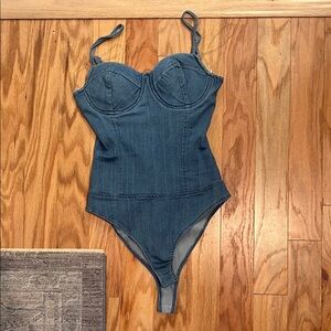 Blue Denim bodysuit